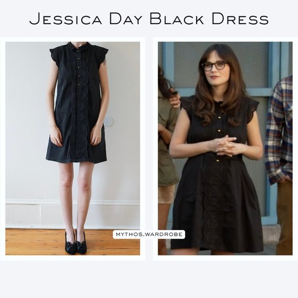 Black Shift Dress ASO Jessica Day - Picture 1 of 8